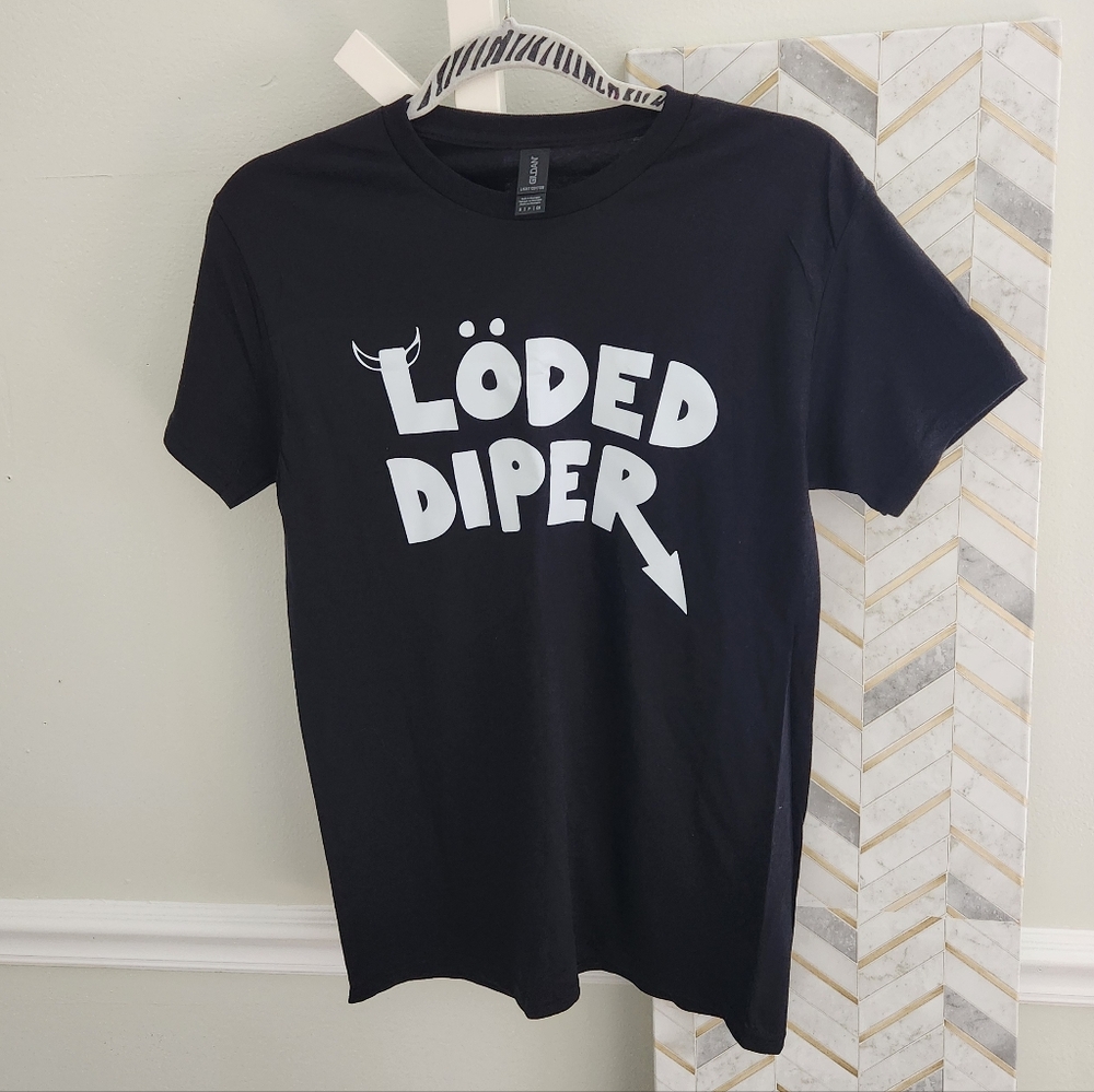 New! Löded Diper‎ T-Shirt Gildan Black - Diary of a Wimpy Kid Rodrick Rules